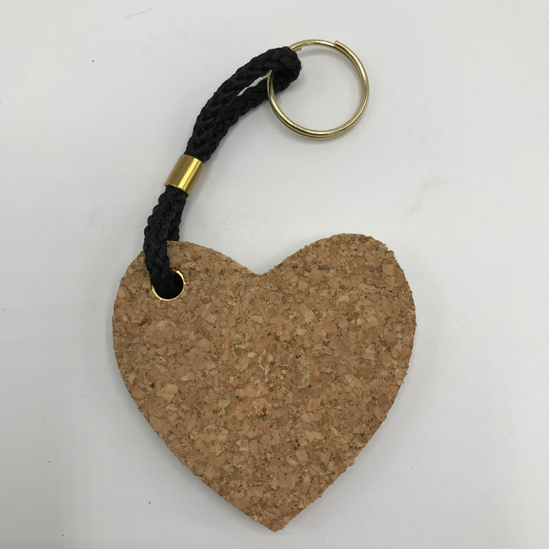 Heart Cork Keyring - Bagel&Griff