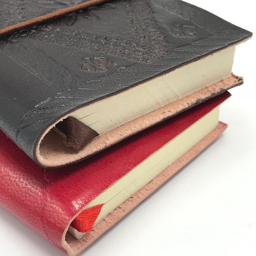 Small Embossed Leather Journals - Bagel&Griff