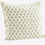 Green & Ecru Printed Cushion - Bagel&Griff