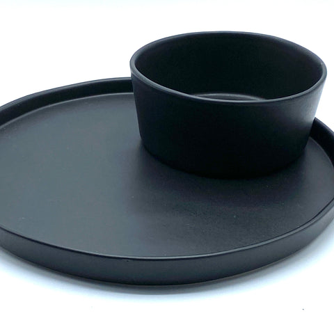 Black Dinner Plate - Bagel&Griff