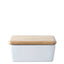 White Ceramic Butter Dish - Bagel&Griff