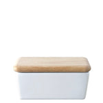 White Ceramic Butter Dish - Bagel&Griff
