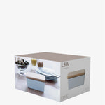 White Ceramic Butter Dish - Bagel&Griff